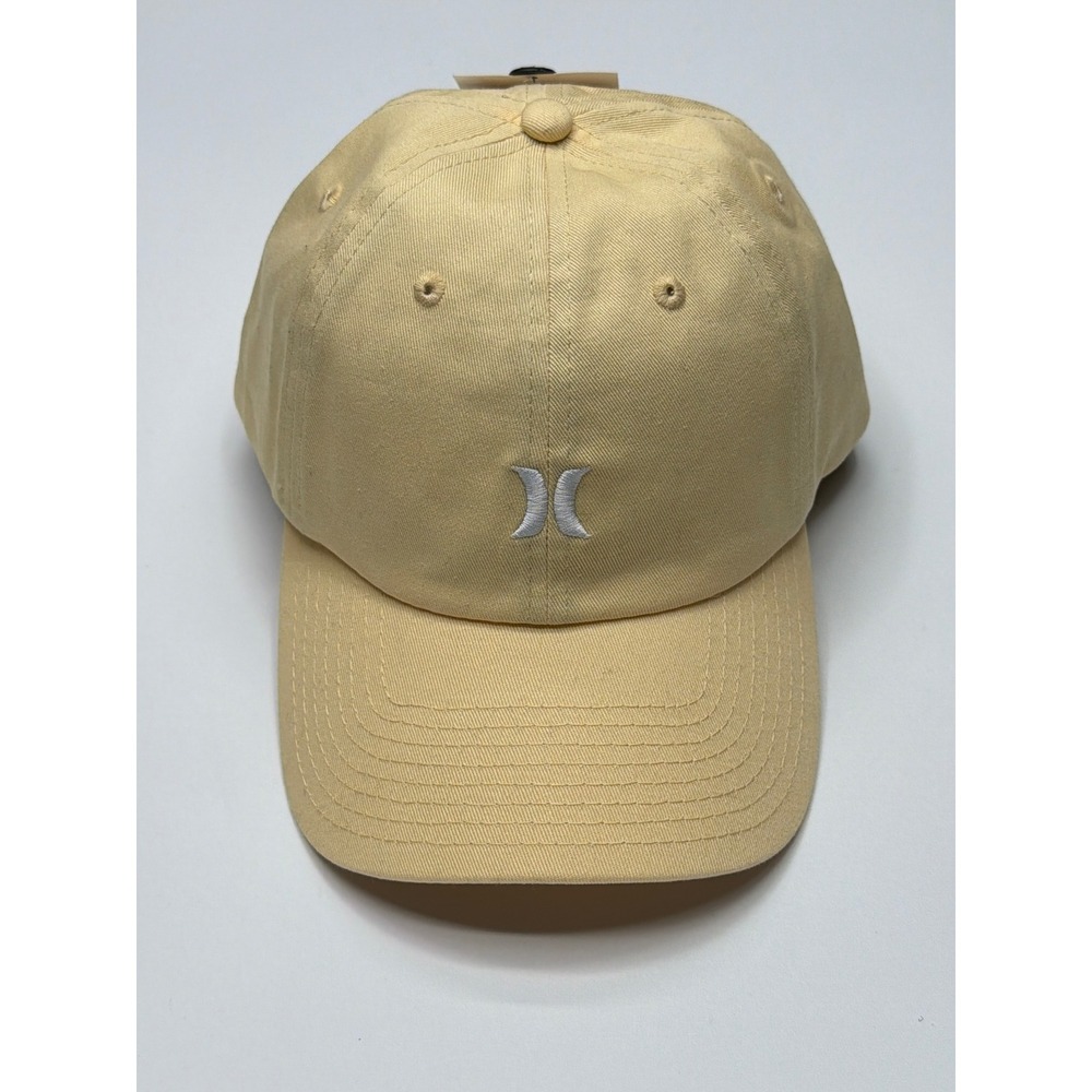 Hurley W‎ Mom Iconic Hat Yellow Baseball Cap One Size Embroidered Logo NWT